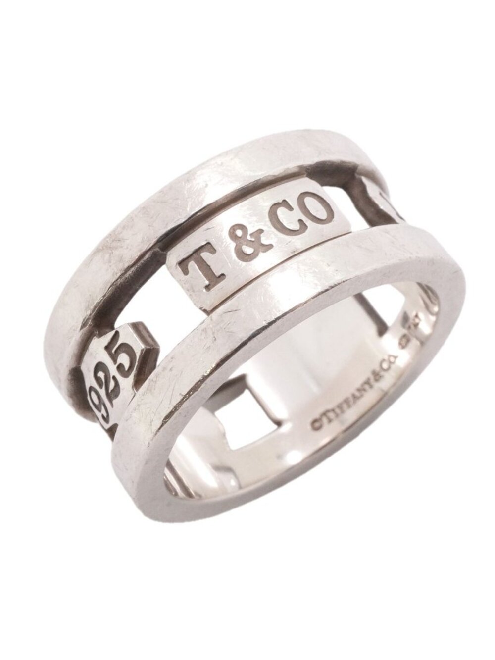 Tiffany & Co Ring 1837 Element 925 Sterling Silver